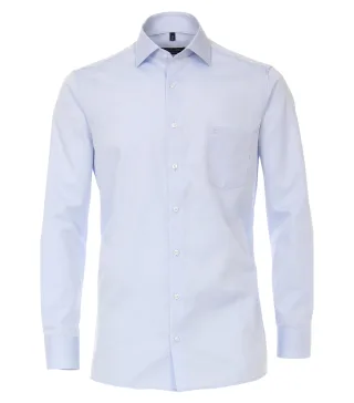 CASAMODA - Twill Hemd uni 006880 blau - Gr. - 47
