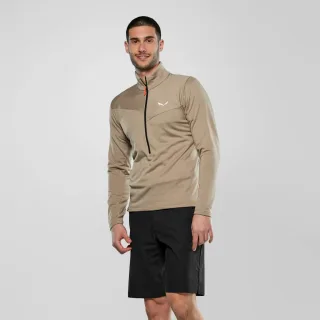 SALEWA - Puez Cammino Polarlite Half Zip Jacke Herren - Beige (Gr.52)