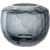 LEONARDO Tischvase Dekovase BELLAGIO (1 St), aus Glas, anthrazitfarben, handgefertigt