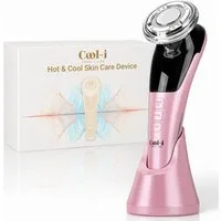 COOL-i ® Mikrodermabrasionsgerät 5-in-1 Beautygerät – Für ergänzende Gesichtspflege, LED, EMS, Wärme/Kälte & Massage – Tägliche Pflege für Ihre Haut