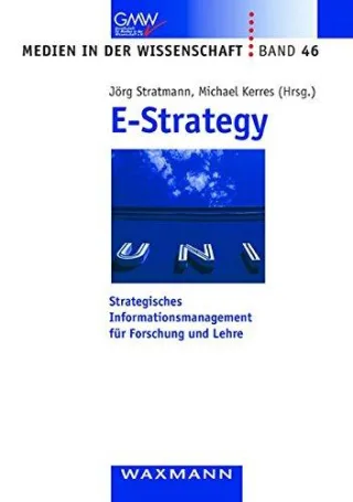E-Strategy: Strategisches Informationsmanagement für Forschung und Lehre (Medien in der Wissenschaft)