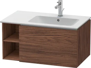 Duravit L-Cube Waschtischunterbau wandhängend Nussbaum dunkel Matt 820x481x400 mm - LC619202121 LC619202121