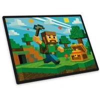 itenga Schreibtischunterlage itenga Schreibunterlage V1 Motiv Blockgame Pixel