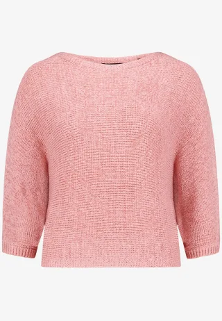 zero - Strickpullover Kurz 3/4 Arm 4464_Bridal_Rose - Gr. - M