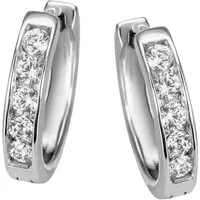 Firetti Paar Creolen Schmuck Geschenk Silber 925 Ohrschmuck glitzernd, mit Zirkonia (synth)