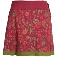 Vishes A-Linien-Rock Lagenlook Blumen-Rock mit Mandalas Tribals Druck Cacheur, Goa, Hippie, Boho Style
