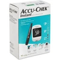 Roche Blutzuckermessgerät Accu-Chek Instant, inkl. Starterset, Hypo- und Hyperglykämie-Warnung, Diabetesüberwachung, intuitive Farbskala auf dem Display