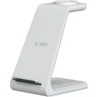 TECH PROTECT QI15W-A36 Induktions-Ladegerät (2000 mA, Set mit Zubehör, Ladestation mit USB-C Kabel, 3-in-1 Wireless Ladestation modular)