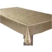 laro Tischdecke Wachstuchtischdecke Goldblüten Elegant PVC Eckig