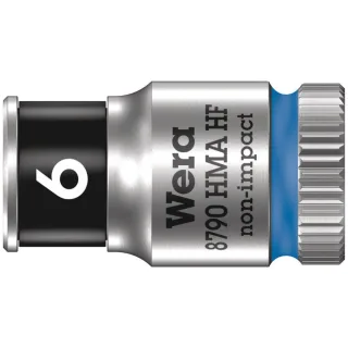 Wera 8790 HMA HF Zyklop-Steckschlüsseleinsatz mit 1/4"-Antrieb mit Haltefunktion Blau - 05003721001