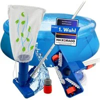 Maxorado Poolbodensauger Pool Bodensauger mit Stange Poolsauger Reinigung kabellos für Schlauch, (1-St), Handpoolsauger ohne Strom Reiniger Boden