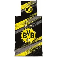 BVB Bettwäsche BVB-Bettwäsche Graffiti Streifen, Baumwolle, 2 teilig