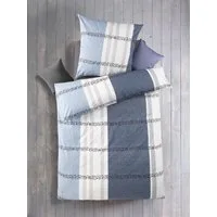 Optidream Bettwäsche Set Renforcé 135x200 Baumwolle Blar hellblau blau, Renforcé, 2 teilig, Sommer Geschenke Idee Frauen Männer weich sale Reißverschluss Partner