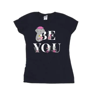 Disney Damen/Damen Dumbo Be You T-Shirt aus Baumwolle (Marineblau)