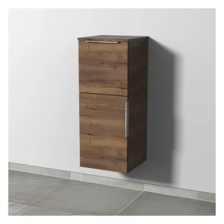 Sanipa 3way Mittelschrank mit 1 Tür und 1 Auszug, Eiche-Tabak, UM12650 UM12650