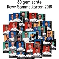 REWE Sammelkarte WM 2018 REWE Sammelkarten - 50 gemischte Karten
