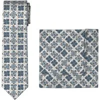 OLYMP Krawatte (Set, 2-St) Set mit Einstecktuch