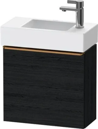 Duravit D-Neo Waschtischunterbau wandhängend Eiche Schwarz Matt 484x222x440 mm - DE4219L04160000 DE4219L04160000