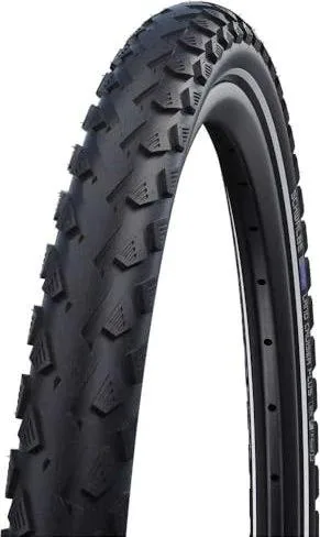 Schwalbe Land Cruiser Plus Green Compound, Active Line, Drahtreifen 28" TwinSkin, PunctureGuard black-reflex 50-622