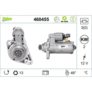 Valeo Starter 2,0 kW Audi Seat Skoda VW 460455