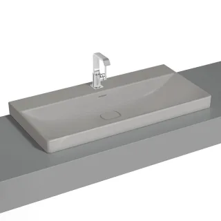 VitrA New Metropole Aufsatzwaschtisch wandgebunden rechteckig 100 x 47 cm,7529B476-7211 7529B476-7211