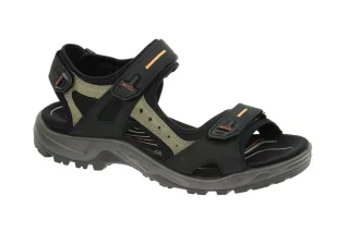 Ecco 069564 Yucatan Sandale Schwarz Herren- Trekking in Oil-Nubuk