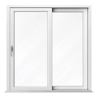 Hebeschiebetür 2 m, Kunststoff Schiebetür aluplast Ideal Basic, Weiß, 2010 x 2010 mm, 2-teilig HST links, individuell konfigurieren