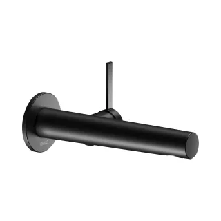 Keuco IXMO Pure Black Selection Waschtischarmatur Unterputz, rund, Ausladung: 197 mm, schwarz matt 59516371101