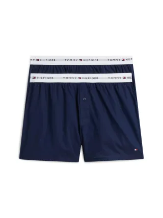 2P WOVEN BOXER Carbon Navy - Gr. - S