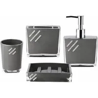 Schäfer Elektronik Badezimmer-Set 4-tlg Badezimmer Set, Luxus-Badezimmer-Accessoires, (4-St)