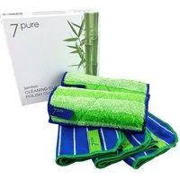 7pure Bambus Putzlappen & Poliertuch SET Reinigungstuch (Putzen ohne Chemie)