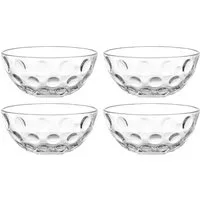 LEONARDO Schale CUCINA OPTIC, 4er-Set, Glas, (Set, 4-tlg), Spülmaschinengeeignet