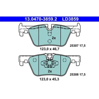 ATE Ceramic Bremsbel?ge hinten BMW 02 1 3 4