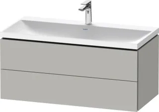Duravit L-Cube c-shaped Set wandhängend Betongrau Matt 1000x480x480 mm - LC6952O07070000 LC6952O07070000