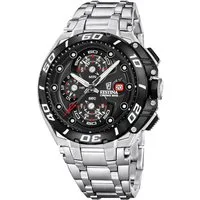 Festina Chronograph Chrono Bike F20754_6, Quarzuhr, Armbanduhr, Herrenuhr, Edelstahlarmband, analog, Tag
