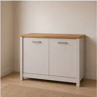 Inter Link Spülenschrank Pienza, Küchenschrank, Spülenunterschrank, HPL-Arbeitsplatte (1-St) Für Spüle & Spülmaschine, Soft-Close, Füße höhenverstellbar, 130x60x92