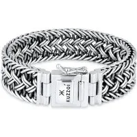 Kuzzoi Armband Herren Maskulin 925 Sterling Silber Oberfläche oxidiert