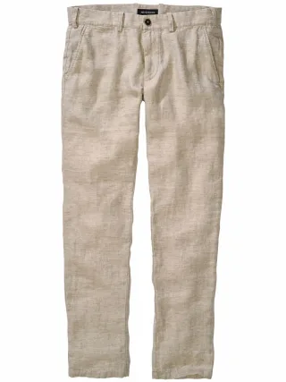 Mey & Edlich Herren Ibiza-Anzughose Beige 100 % Leinen