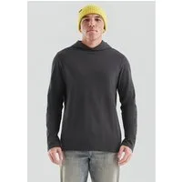 QS Langarmshirt T-Shirt Gewaschenes Kapuzenshirt