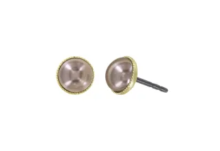 konplott - Ohrstecker - Pearl Shadow braun