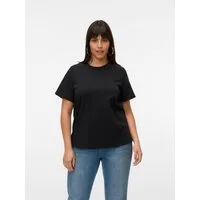 Vero Moda Curve Kurzarmshirt VMPAULINA SS T-SHIRT GA JRS NOOS CUR Baumwolle, regular fit