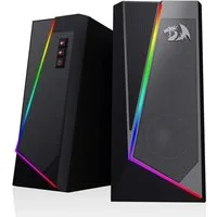 Redragon Spiel-Lautsprecher mit RGB & Einfacher Lautstärkeregelung Gaming-Lautsprecher 2.0-Kanal (Gaming-Boxen– Plug & Play, Schwarz)