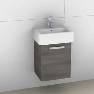 Artiqua 411 Waschtischunterschrank für Vero 070445, Graphit Struktur quer, 411-WUT-D22-L-7070-401 411-WUT-D22-L-7070-401
