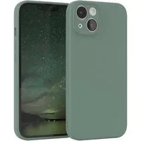 EAZY CASE Handyhülle für Apple iPhone 14 Hülle Silikon 6,1 Zoll, Schutzhülle mit Kameraschutz stoßfest telefonhülle Matt Dunkelgrün