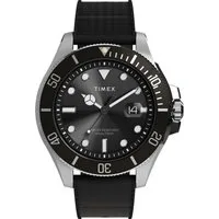 Timex Quarzuhr HARBORSIDE COAST TW2Y09200AJ, Armbanduhr, Herrenuhr,Kunststoffarmband,Datum, bis 10 bar wasserdicht