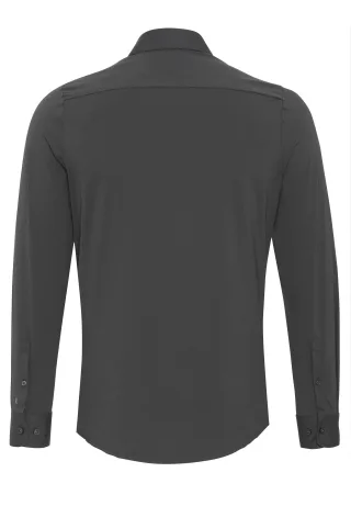 pure - PURE- Functional Hemd Langarm grau - Gr. - 42