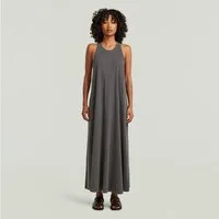 G-STAR Maxikleid Washed Tank Maxi Dress wmn mit Racerback, Baumwolle