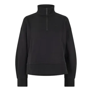 Timberland - Sweatshirt für Damen, mit kurzem Reißverschluss, Fleece (Schwarz)