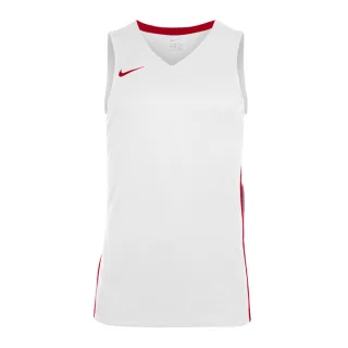 Nike - Ärmelloses Oberteil für Herren, Ärmellos (Weiß/Rot)