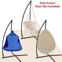 TLGREEN Hängestuhl Hängesesselgestell mit haken, Höhenverstellbar,bis 110 kg (Hängesitzständer für alle Arten von Stühlen), Gestell Hängesessel für Balkon,Terrasse,Garten